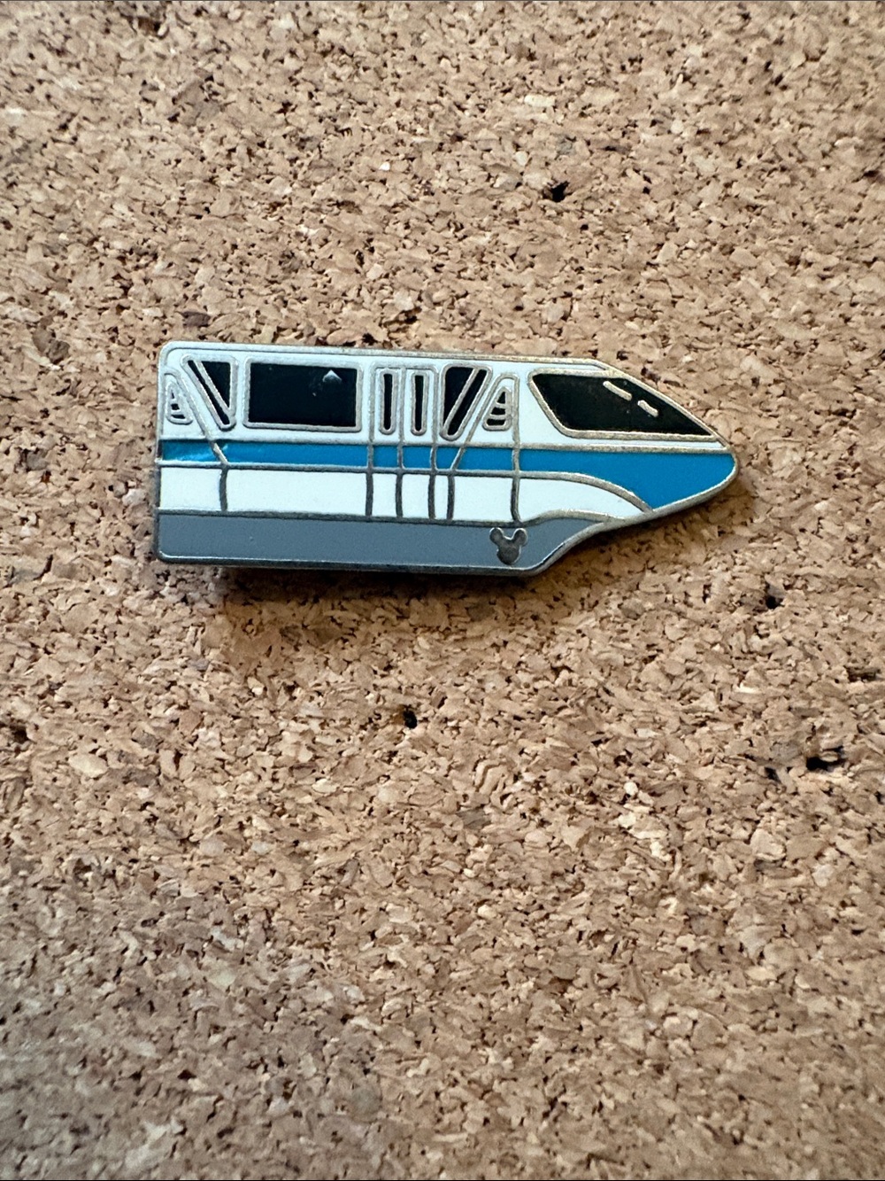 Disney Blue & White Monorail Enamel Pin - Men Accessories